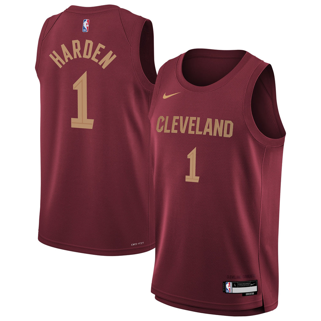 Youth Cleveland Cavaliers James Harden Nike Wine Swingman Jersey - Icon Edition product image 2, provided for visual