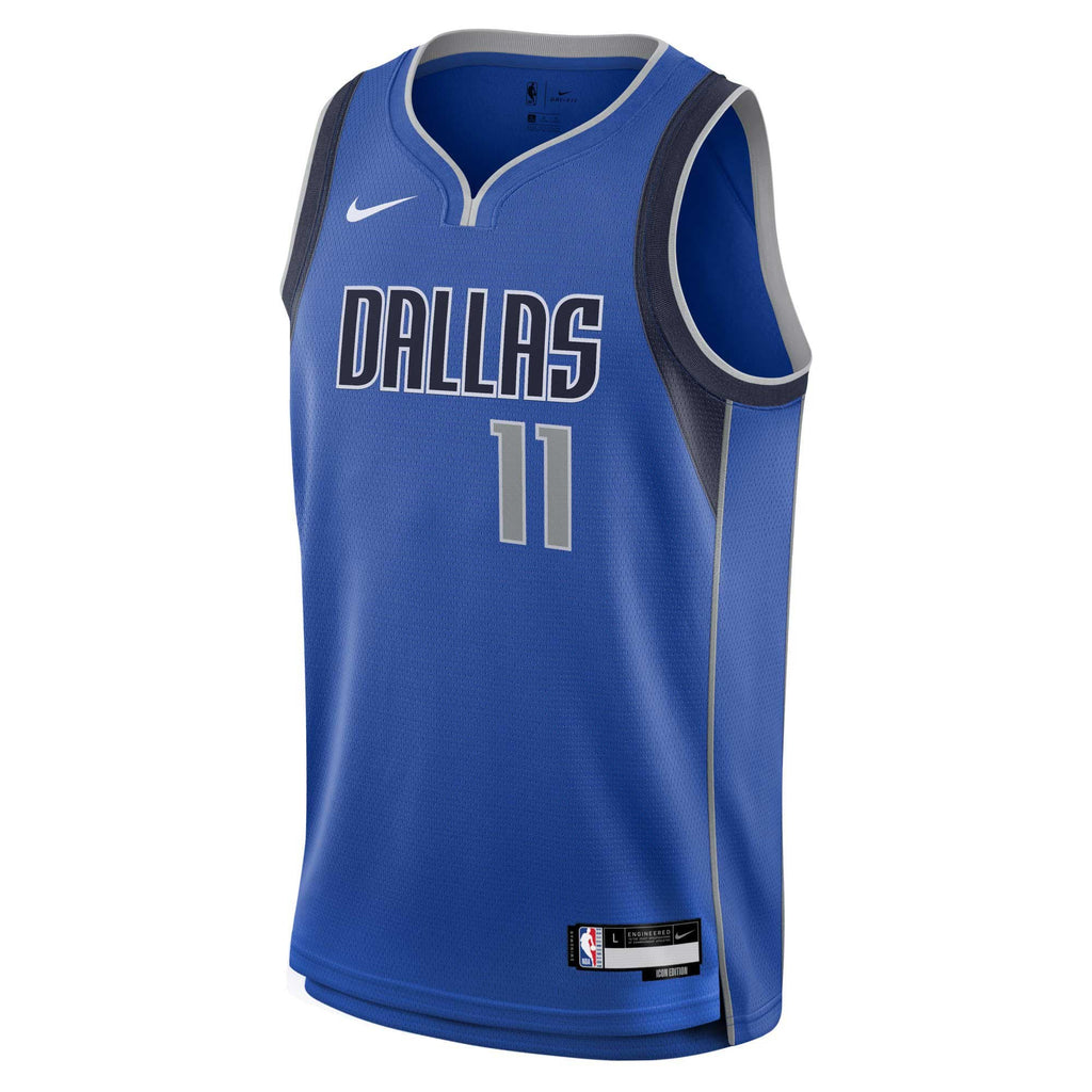 Youth Dallas Mavericks Kyrie Irving Nike Blue Swingman Jersey - Icon Edition product image 3, provided for visual reference