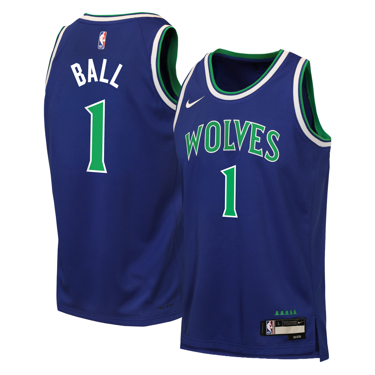 Youth Minnesota Timberwolves LaMelo Ball Nike Blue Swingman Jersey - Icon Edition product image 1, provided for visual