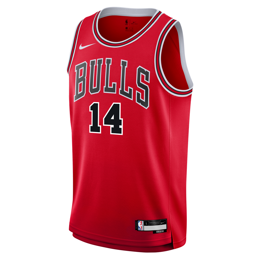 Youth Chicago Bulls Matas Buzelis Nike Red Swingman Jersey - Icon Edition product image 3, provided for visual reference and