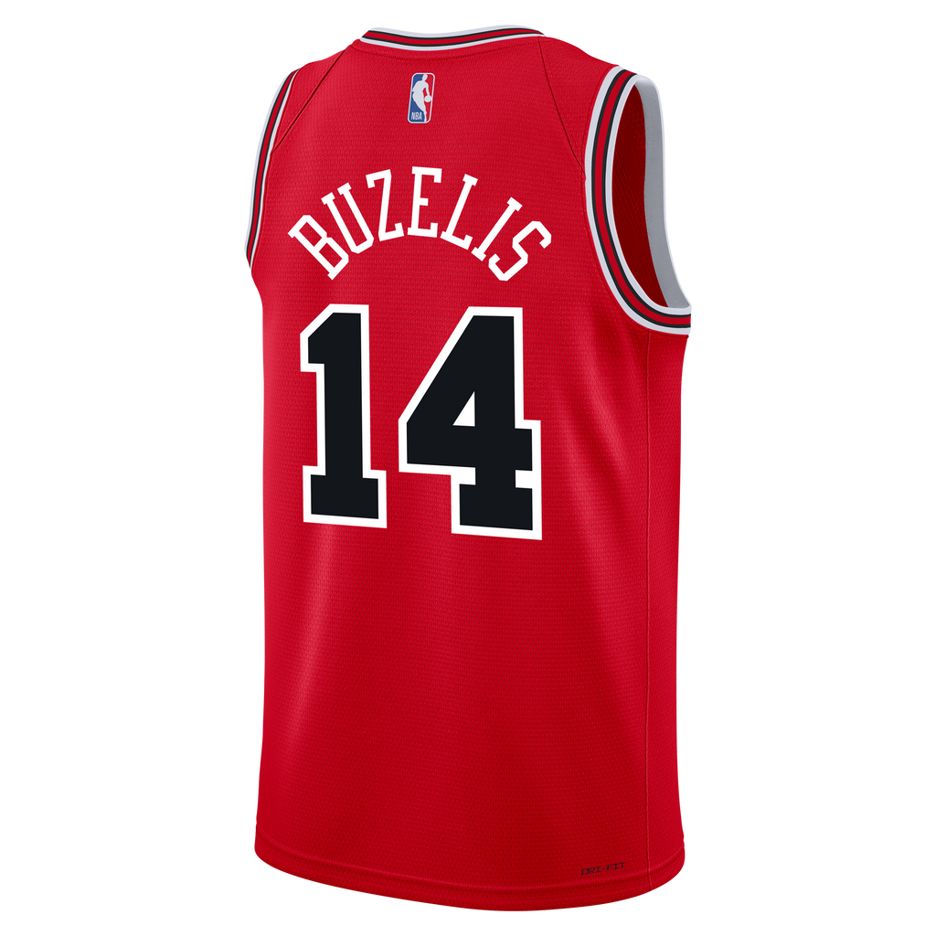 Youth Chicago Bulls Matas Buzelis Nike Red Swingman Jersey - Icon Edition product image 4, provided for visual reference and