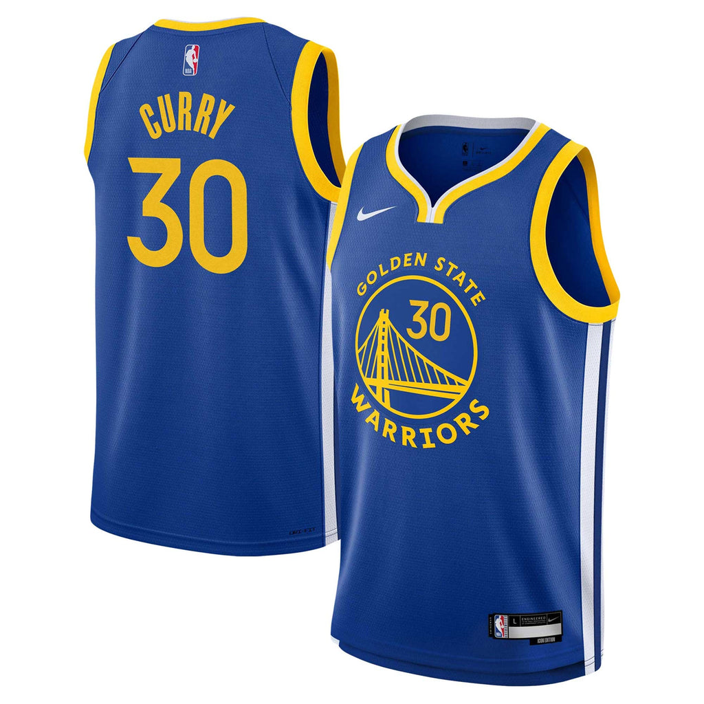 Youth Golden State Warriors Stephen Curry Nike Royal Swingman Jersey - Icon Edition product image 1, provided for visual