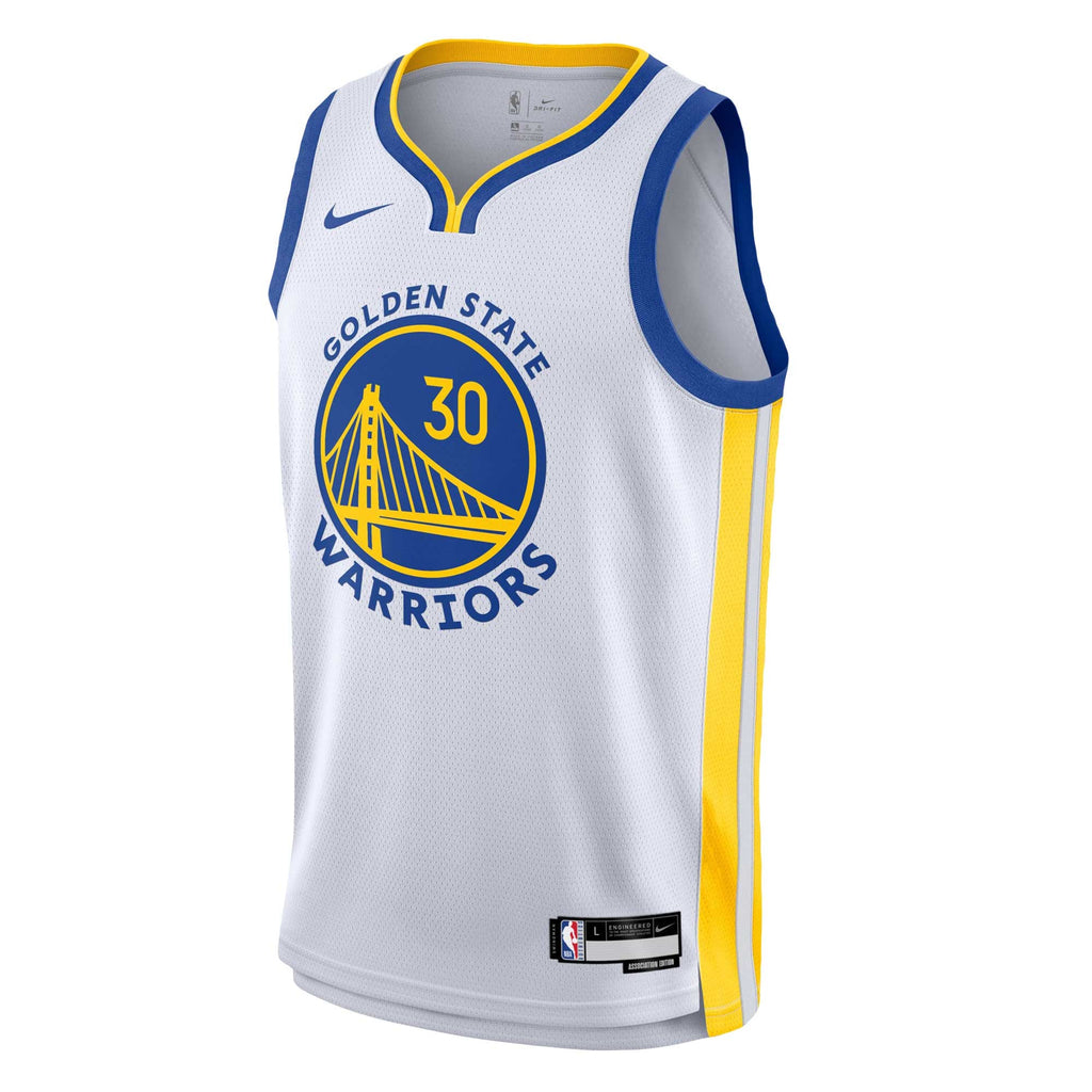 Youth Golden State Warriors Stephen Curry Nike White Swingman Jersey - Association Edition product image 3, provided for