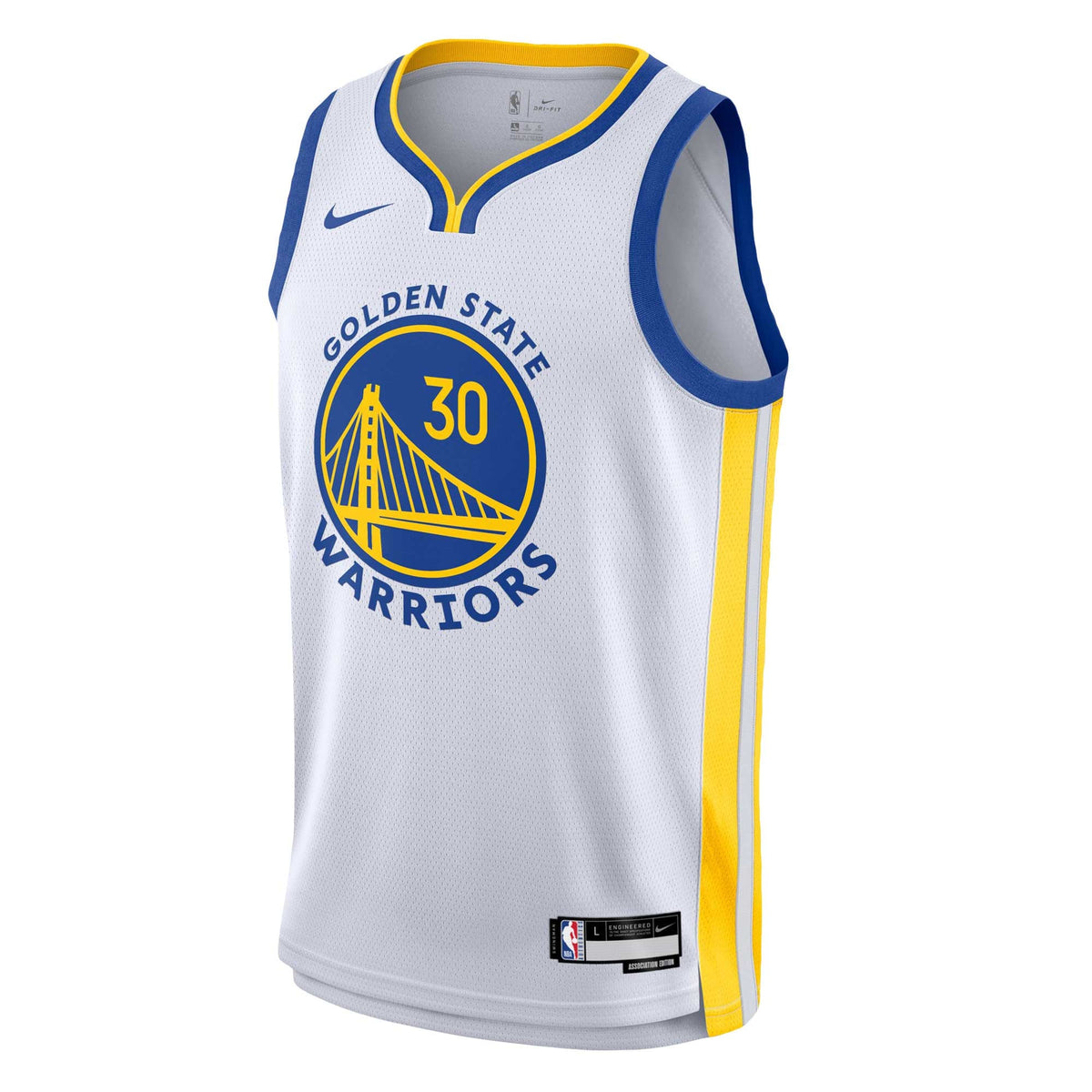 Youth Golden State Warriors Stephen Curry Nike White Swingman Jersey - Association Edition product image 3, provided for