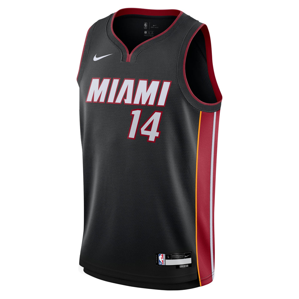 Youth Miami Heat Tyler Herro Nike Black Swingman Jersey - Icon Edition product image 3, provided for visual reference and
