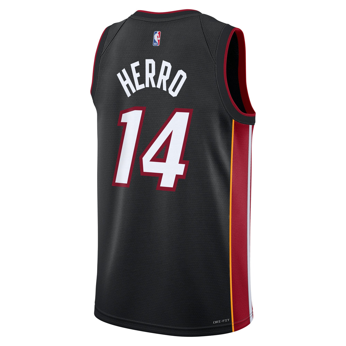 Youth Miami Heat Tyler Herro Nike Black Swingman Jersey - Icon Edition product image 4, provided for visual reference and