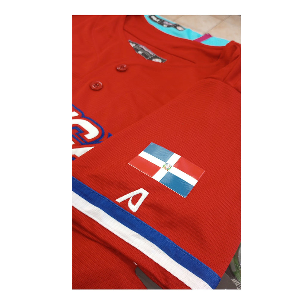 Serie del Caribe 2024 OFFICIAL Dominicana Jersey - Red/Red for Men product image 5, provided for visual reference and